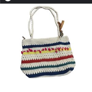 The Sak Casual Classics Style 107729 crochet Purse Handbag crossbody clutch